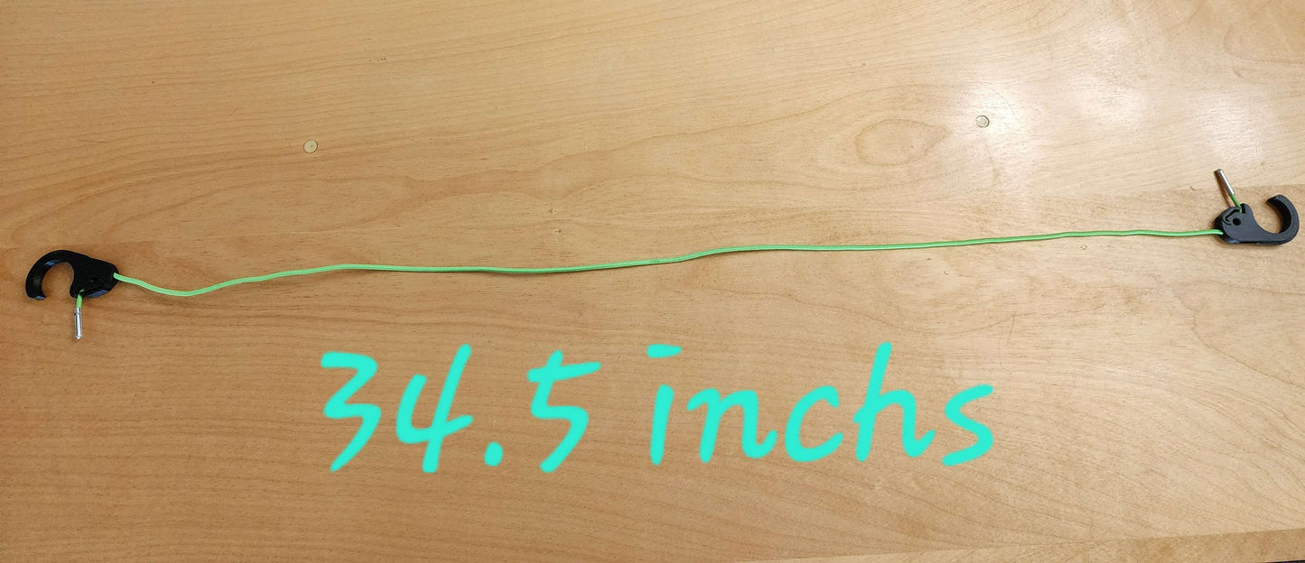 3D Printed SCROG Clips Kit – 40 Black Clips + 20 Blue or Green Bungee Cords