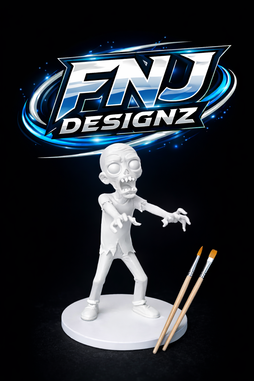 Paint-Your-Own Zombie – DIY Blank 3D Printed Figure