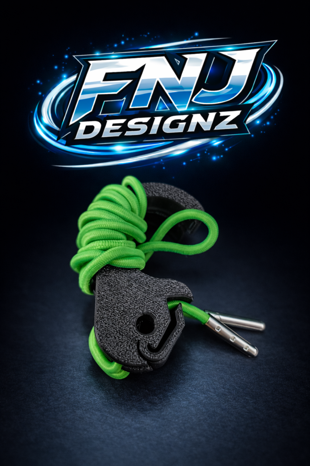 3D Printed SCROG Clips Kit – 40 Black Clips + 20 Blue or Green Bungee Cords